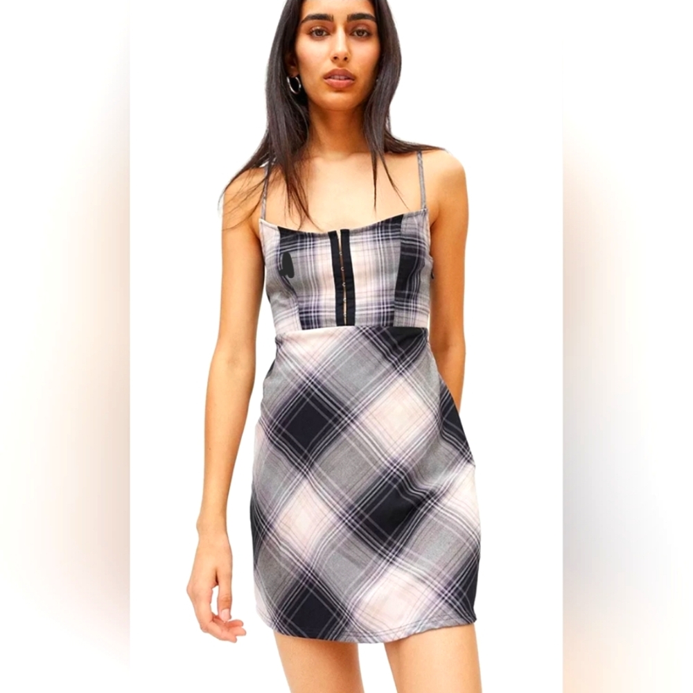 URBAN OUTFITTERS Plaid Mini Dress - M